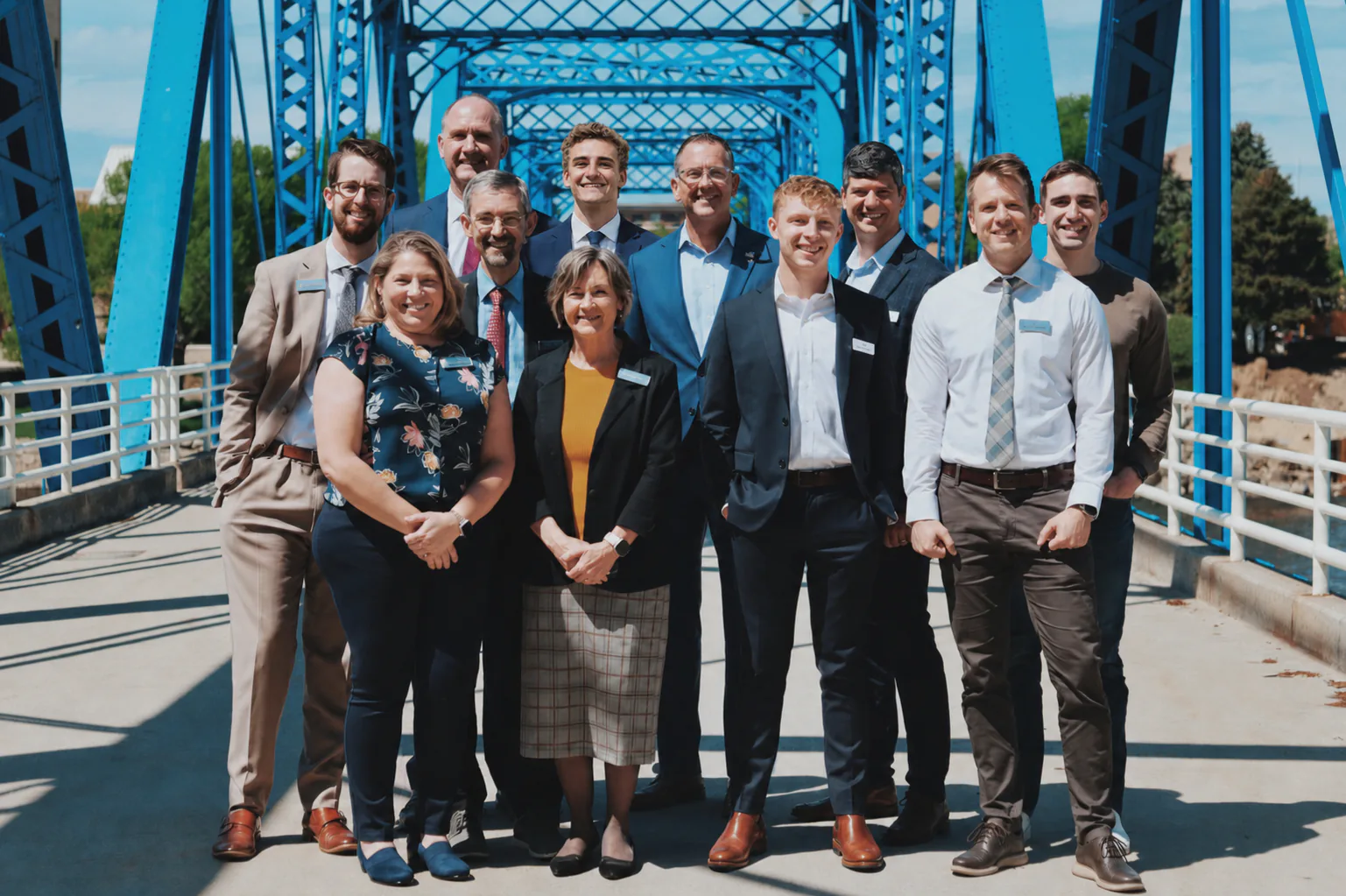 Cornerstone Wealth Partners advisors with a family